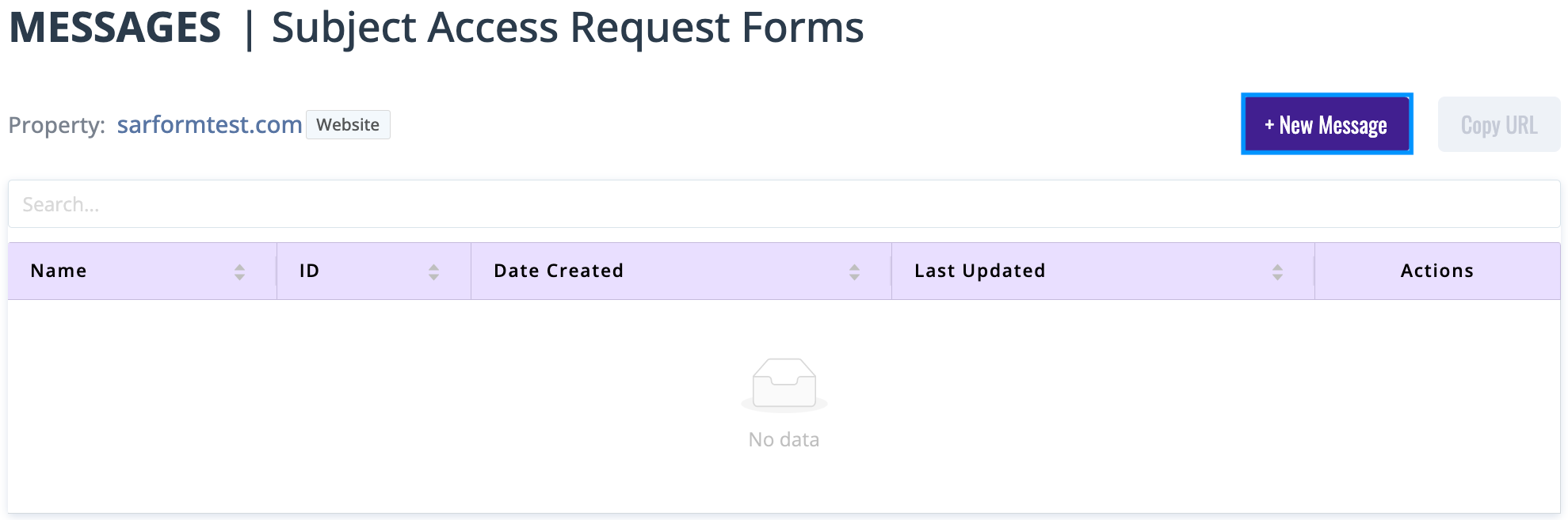 Create subject access request (SAR) form Sourcepoint