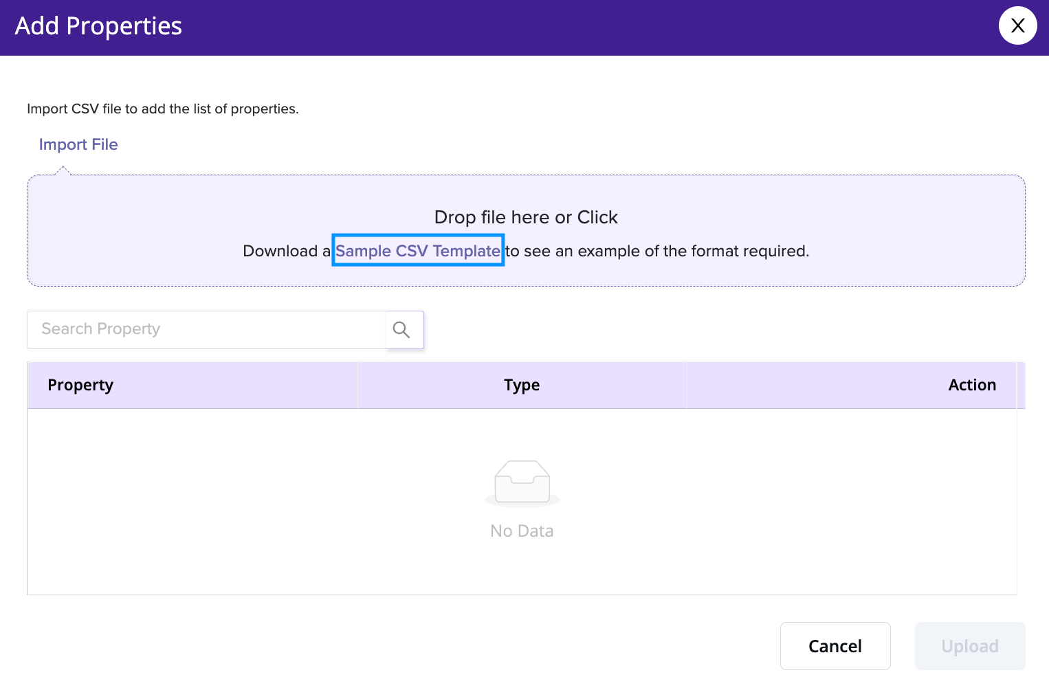 Bulk create properties – Sourcepoint